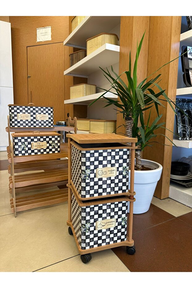 Ahşap Patates Soğanlık - 1