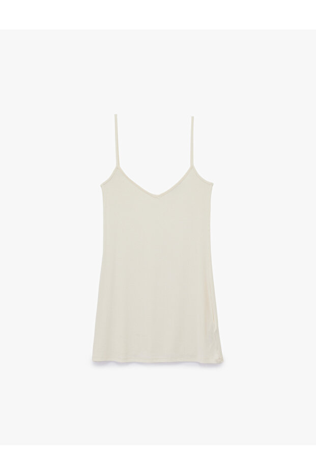 Viscose Fabric Thin Strap Mini Nightdress
