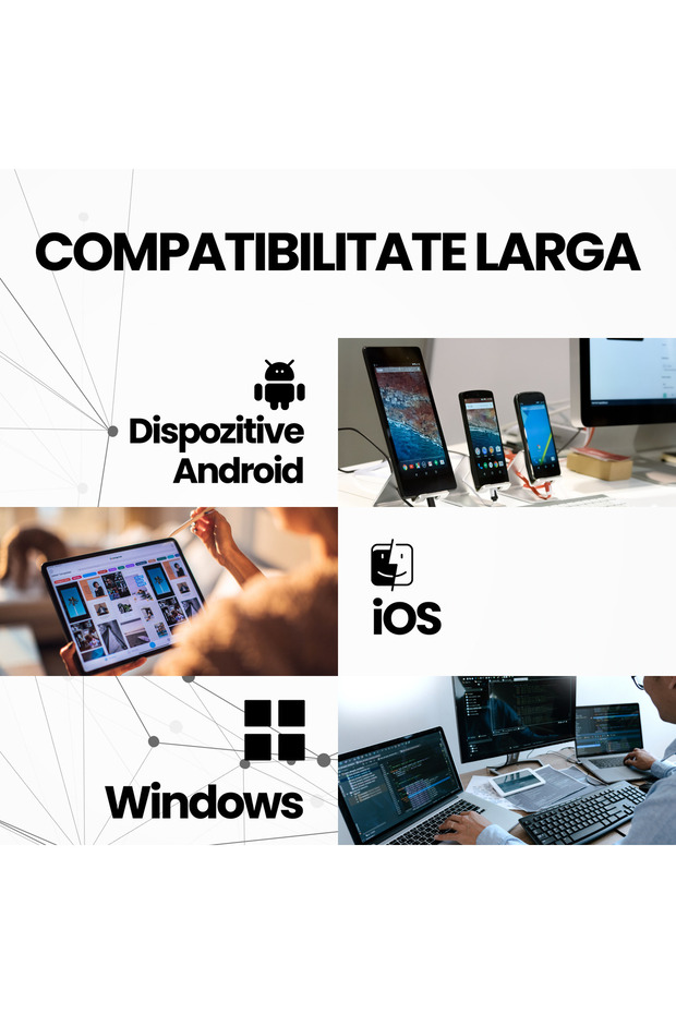 Universal Foldable Keyboard, wireless, Bluetooth connection, compatible with Windows, Android, IOS - 6