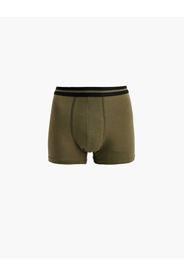 Pamuklu Regular Fit 3'lü Boxer Seti - 5