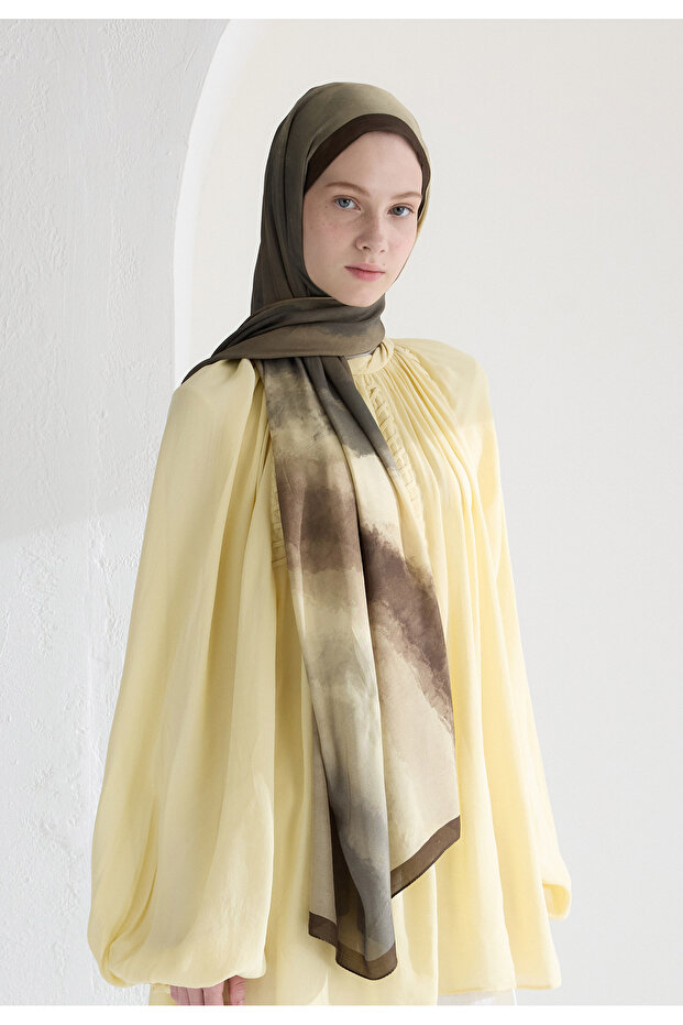 OMBRE FLOŞ VİSKON ŞAL BEJ - 2