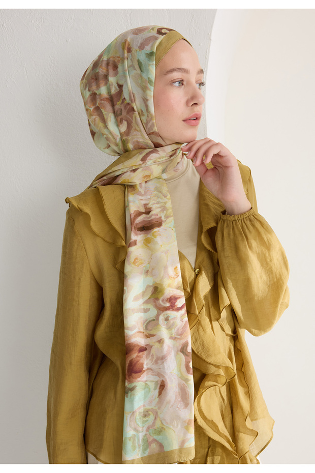 ASTRA FLOŞ VİSKON ŞAL SOFT SARI - 2