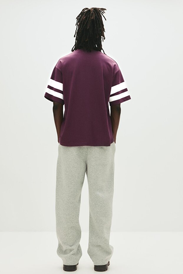 Kısa kollu Mickey Mouse baskılı t-shirt - 4