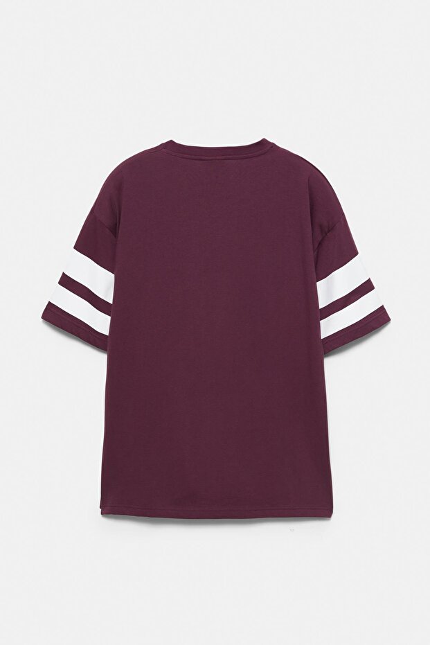 Kısa kollu Mickey Mouse baskılı t-shirt - 6