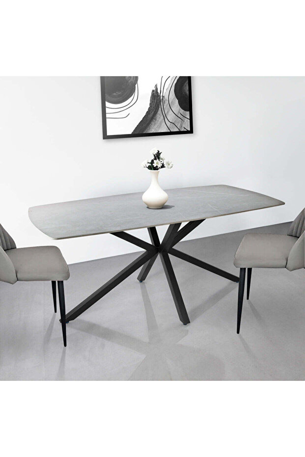 Dining Table - Livoro Slate Sintered Stone 6-Seater