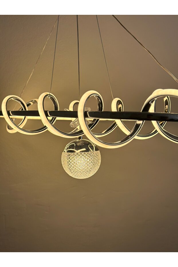 YENİ YEMEK MASASI TEK OPLU LED AVİZE - 3