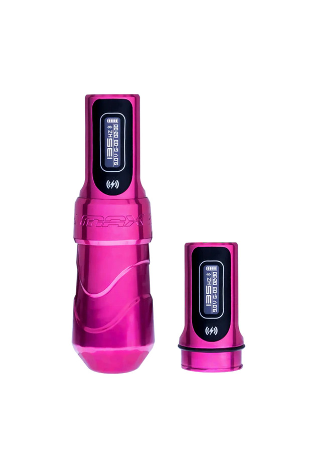 Flux Max | 4.5 mm Stroke | Bubblegum | Tek Bataryalı - Kablosuz Dövme Makinesi - 1