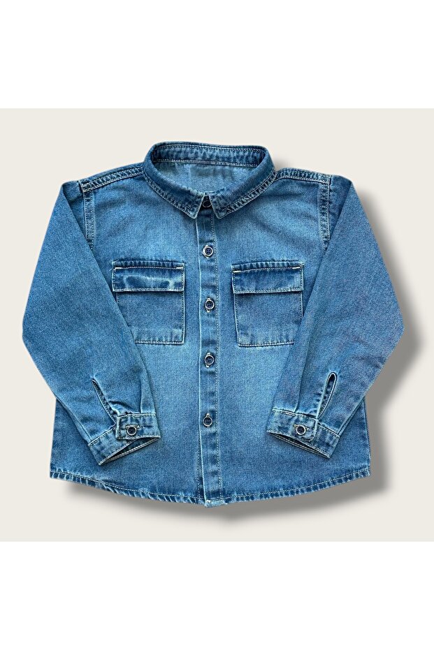 Kids Jeans Denim Shirt Washed Jeans