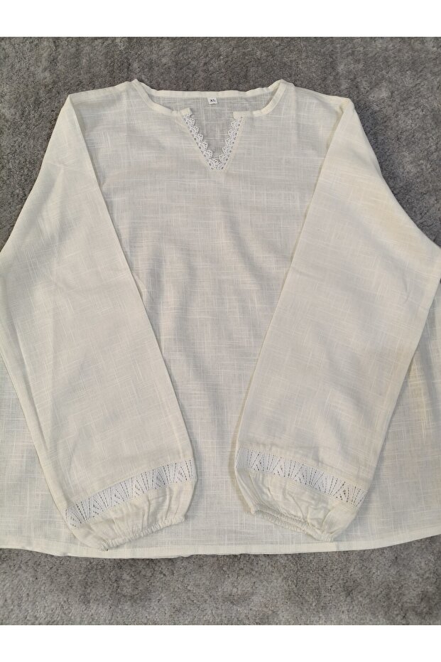 COTTON WHITE LINEN SHIRT