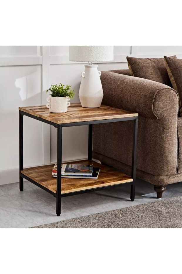 Vendra Rodi Solid Wood End Table - 1