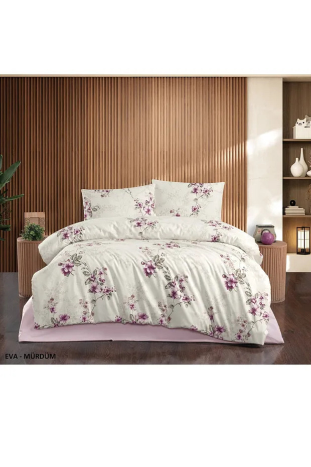 Terry Cotton Floral Double Duvet Cover Set