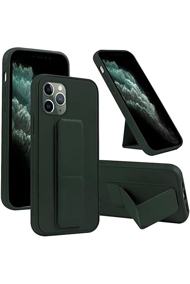 حافظة حماية لهاتف iPhone 11 Pro Max، حامل مغناطيسي متعدد الوظائف، مقاوم للصدمات