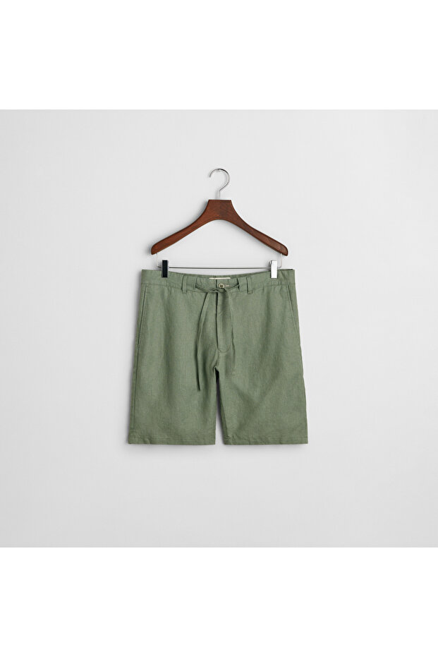 Erkek Yeşil Relaxed Fit Şort - 5