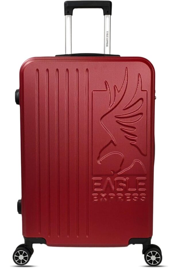 Superior 20" ABS Hard Luggage - Burgundy + 1-Year