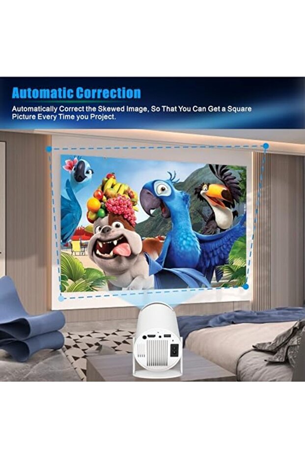 ANSHUN Mini Projector 4K+, Portable Projector 4K, Smart Projector Compatible With Android/TV Stick/H - 8