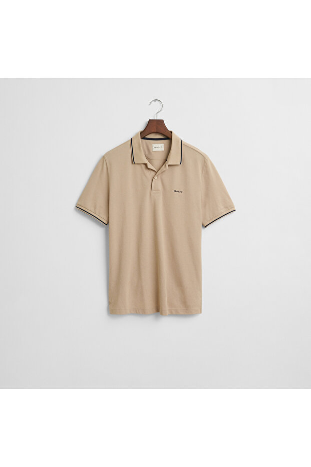 Erkek Bej Regular Fit Polo - 4