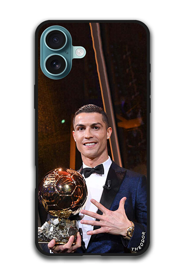 Protective Case Anti Scratch Shock Proof Bumper Cover For iPhone 16 Plus (6.7)-inch Ronaldo Trophy