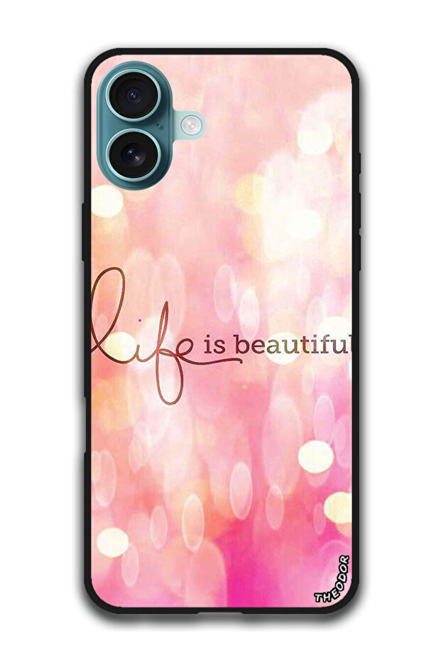 Protective Case Anti Scratch Shock Proof Cover For iPhone 16 Plus (6.7)-inch Life Is Beautiful
