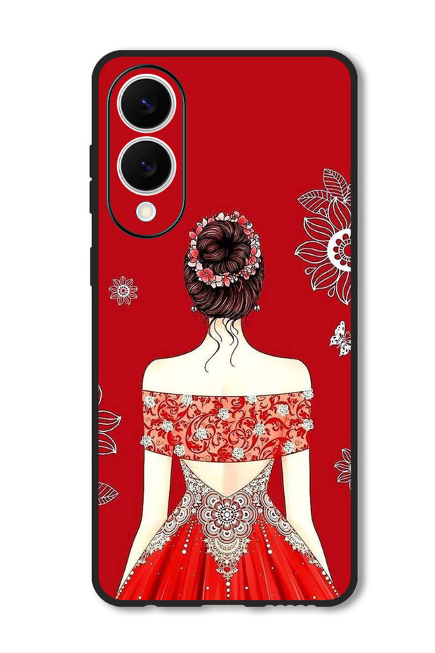 Case Compatible with Samsung Galaxy S25 Edge 6.7 Inch Protection Shockproof Bumper Cover Cute Ladyy
