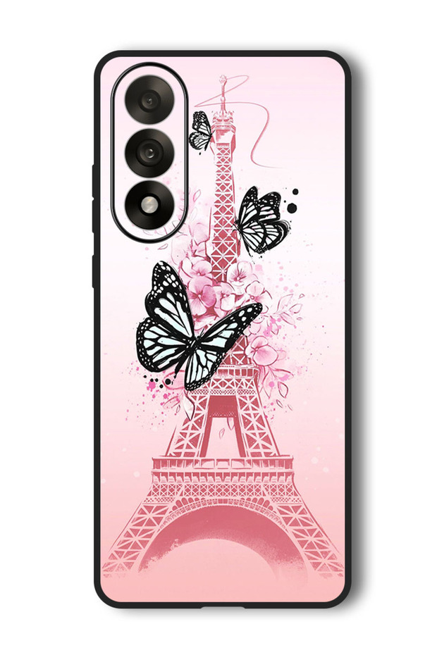 Case Compatible with OnePlus Nord 5 6.83 Inch Protection Shockproof Bumper Cover Black Butterflies