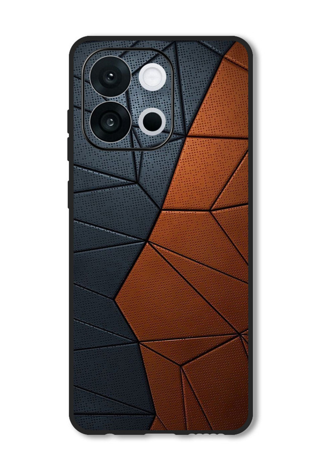 Case Compatible with OnePlus 13s 6.32 Inch Protection Shockproof Bumper Cover Black Brown Pattern