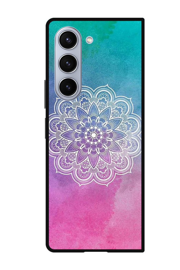 Protective Case Anti Scratch Shock Proof Bumper Cover For Samsung Galaxy Z Fold 5 Flower At Center