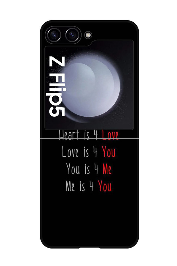 Protective Case Anti Scratch Shock Proof Bumper Cover For Samsung Galaxy Z Flip 5 Love Quote