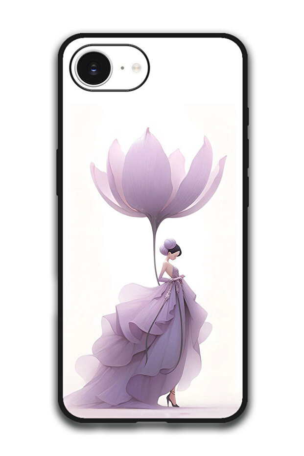 Case Compatible with Apple iPhone 16e 6.1 Inch Protection Shockproof Bumper Cover - Women Flower