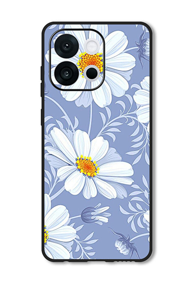 Case Compatible with OnePlus 13T 6.32 Inch Protection Shockproof Bumper Cover White Yellow Flower