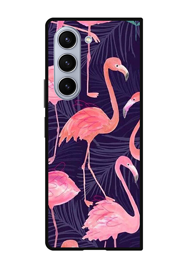 Protective Case Anti Scratch Shock Proof Bumper Cover For Samsung Galaxy Z Fold 5 Flamingo