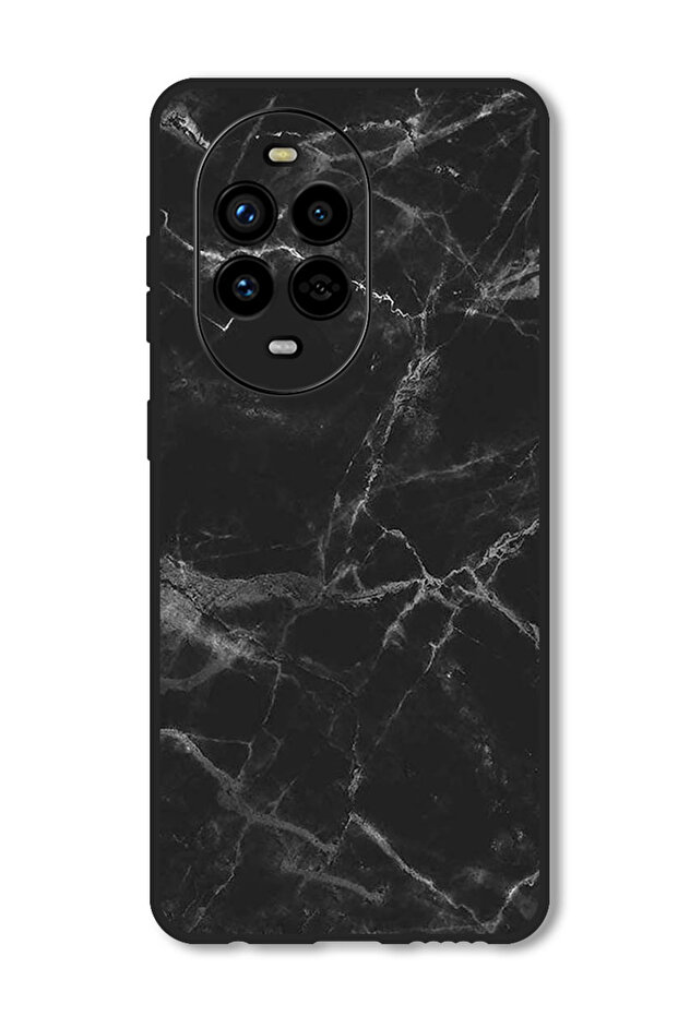 Case Compatible with Huawei Nova 13 Pro Protection Shockproof Bumper Cover Black Marble
