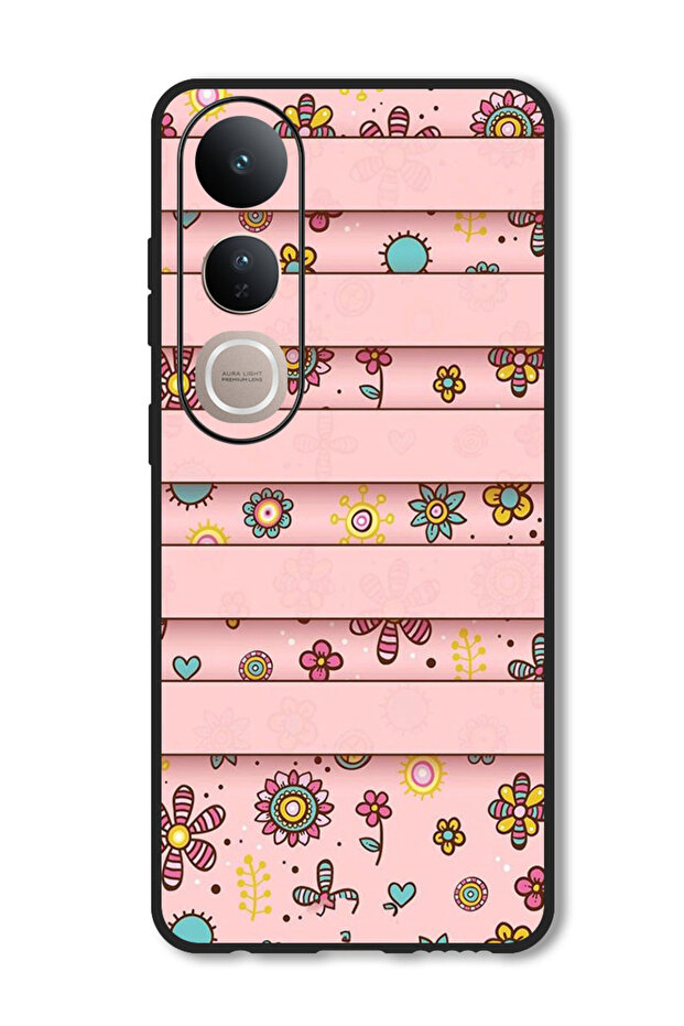 Case Compatible with Vivo V50 Lite Protection Shockproof Bumper Cover Small Flowers