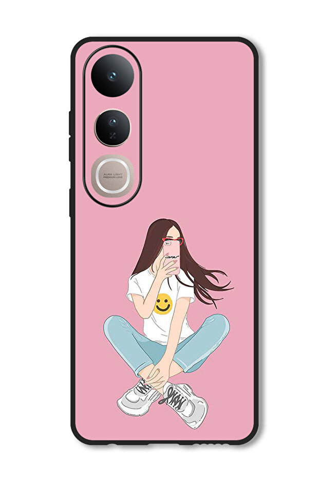 Case Compatible with Vivo V50 Lite Protection Shockproof Bumper Cover Selfie