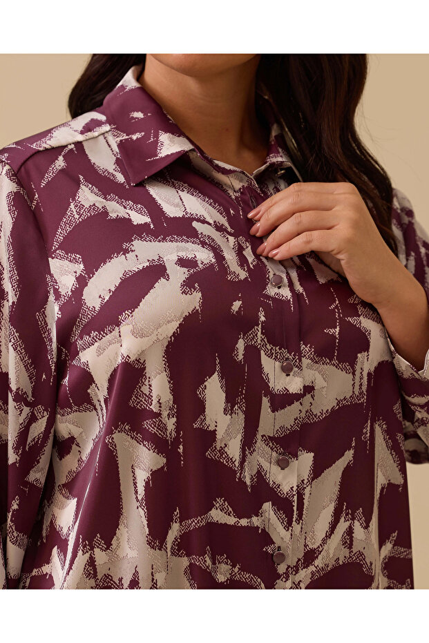 قميص منقوش مقاس كبير - 3