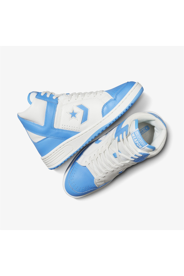 Weapon Unisex Mavi Deri Sneaker - 5