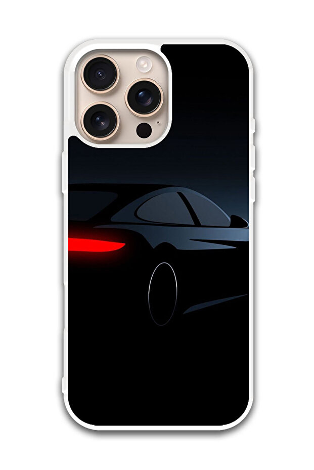 Protective Case Cover For APPLE IPHONE 16 Pro Max Car (11) (White Bumper)