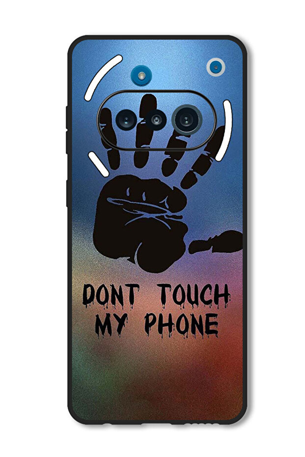 Case Compatible with Nothing Phone 3a Protection Shockproof Bumper Cover Dont Touch My Phone Hand