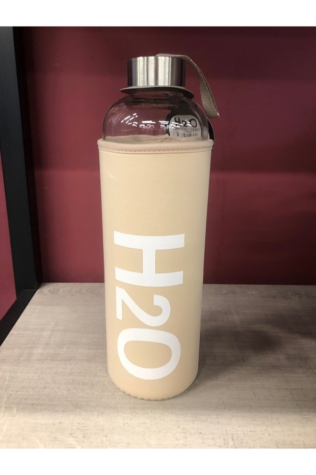 زجاجة مياه H2O مع غطاء 1 لتر (1000 مل)