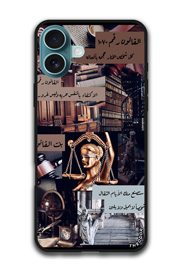 Protective Case Anti Scratch Shock Proof Cover For iPhone 16 Plus (6.7)-inch Arabic Design (76)