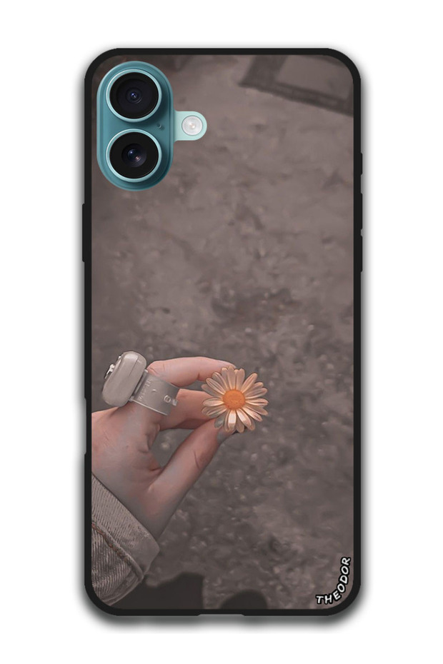 Protective Case Anti Scratch Shock Proof Bumper Cover For iPhone 16 Plus (6.7)-inch Flower in Hand