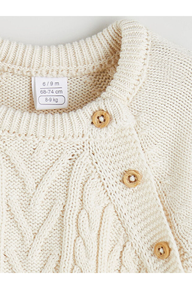 Shining Store'dan Işıltılı Seçimler | Bisiklet Yaka Erkek Bebek Hırka ve Pantolon 2'li - 6