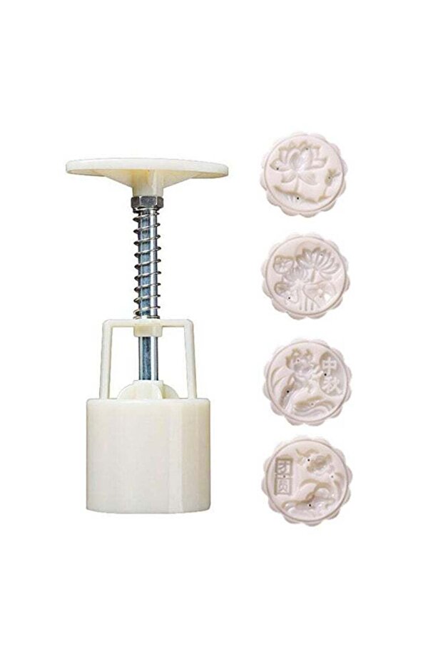 Moon Cake Making Mould White