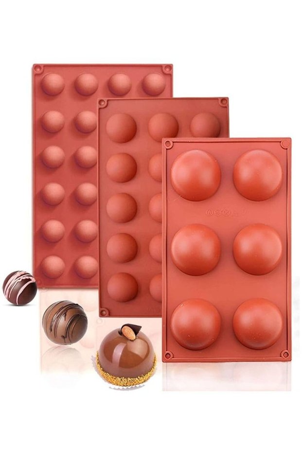 Rectangular Mousse Desert Hot Chocolate Bomb Mold multicolour one sizecm