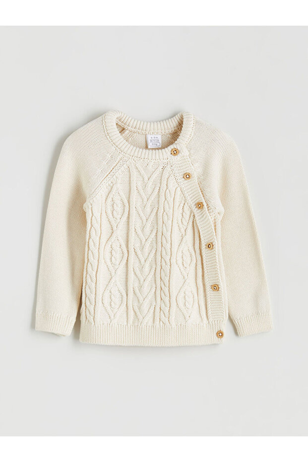 Shining Store'dan Işıltılı Seçimler | Bisiklet Yaka Erkek Bebek Hırka ve Pantolon 2'li - 2