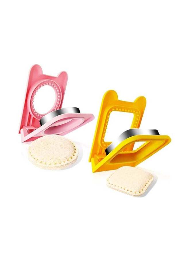 Sandwich Cutter and Sealer,Sandwich Cutters for Kids Lunch,Square and Round Cookie Cutter for Child