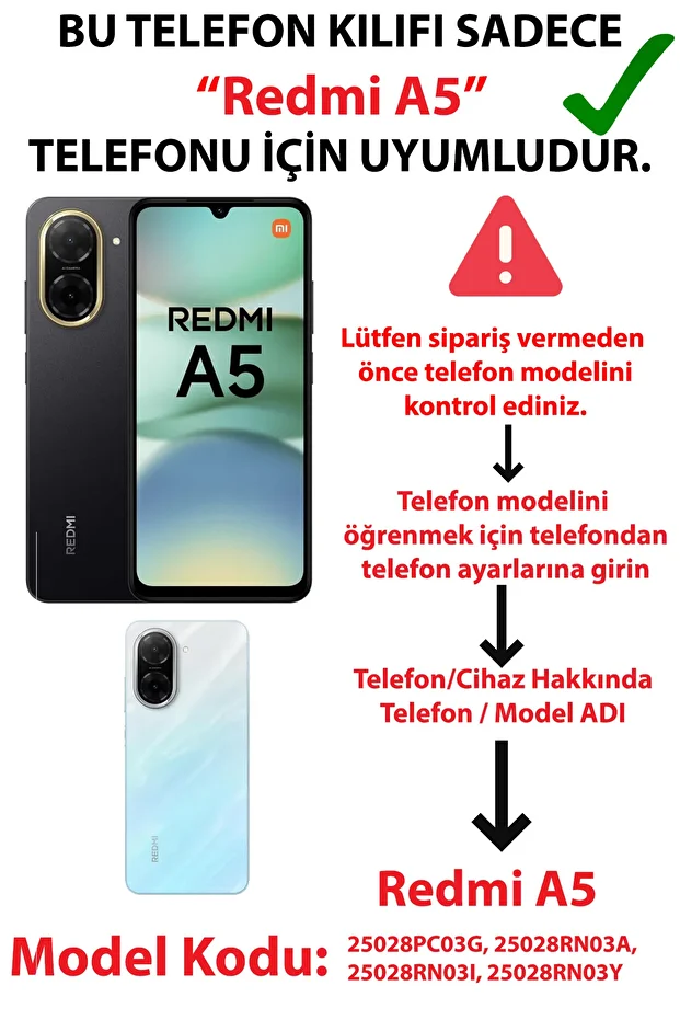 Redmi A5 Compatible Colorful Aesthetic Design Transparent Silicone Case - 2