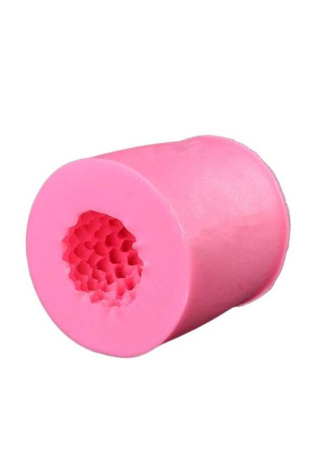 3D Pinecone Shaped Fondant Silicone Mould Pink 8 x 5.8cm