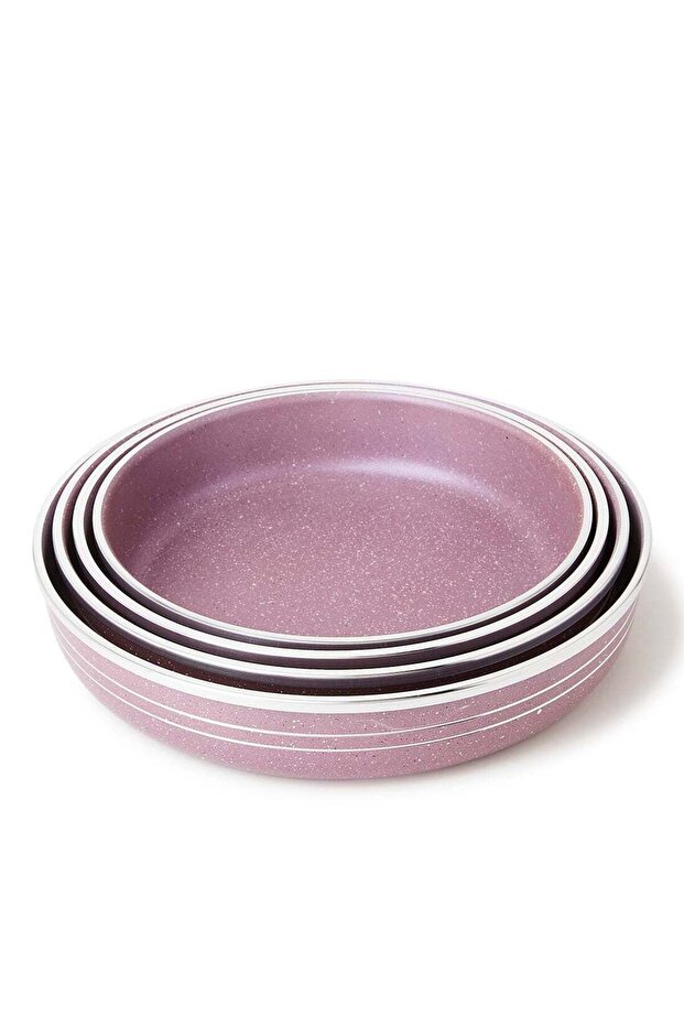 DESSINI 4-Piece Non-Stick Bakeware Set Includes 1xPan(24cm),1xPan(26cm),1xPan(28cm),1xPan(30cm) Pur