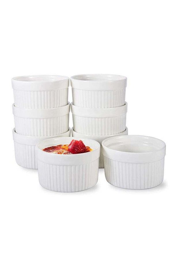 4-Piece Bakeware Set White 10cm