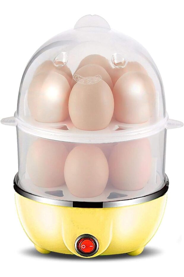 Stainless Steel Electric Egg Cooker, Egg Steamer, Double Layer Boiled Egg Cooker, Can Cook